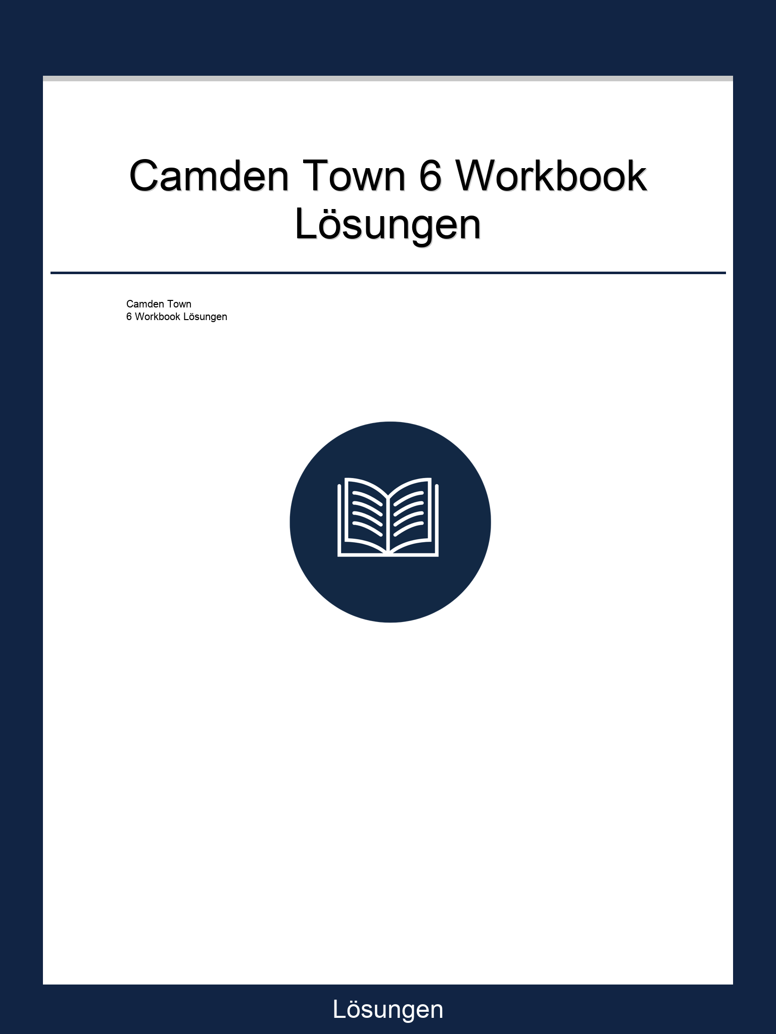 Camden Town 6 Workbook Lösungen PDF