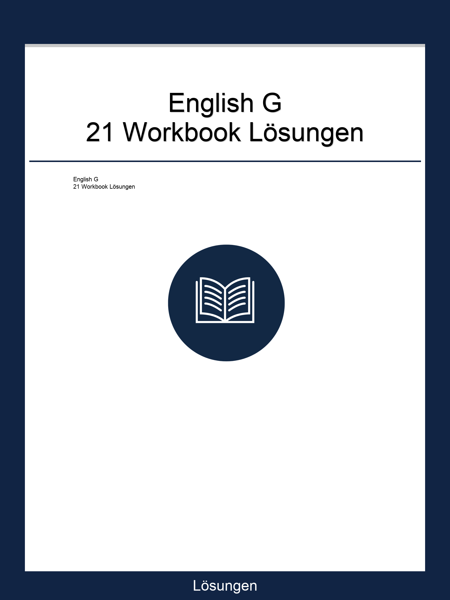 English G 21 Workbook Lösungen PDF
