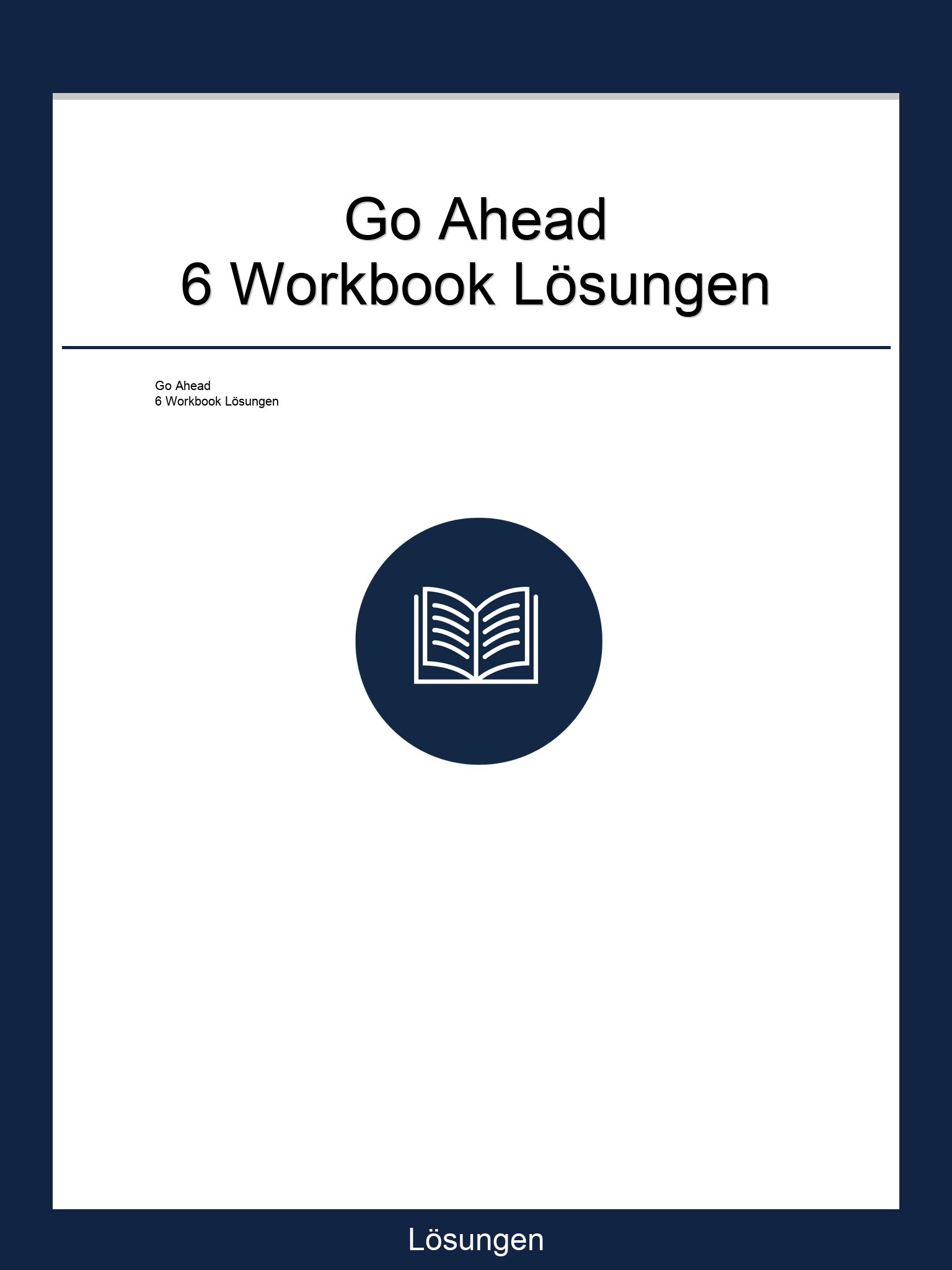 Go Ahead 6 Workbook Lösungen PDF