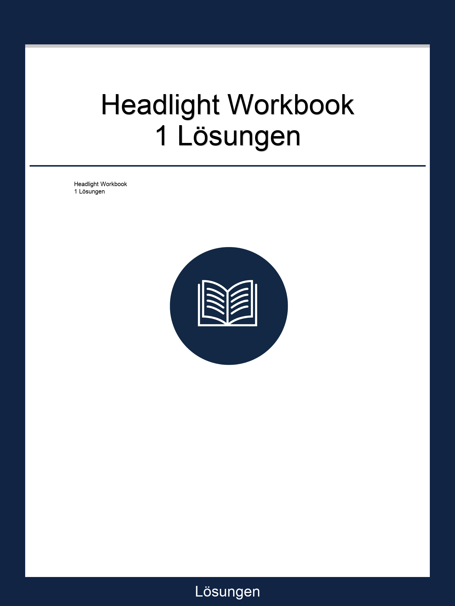 Headlight Workbook 1 Lösungen Online