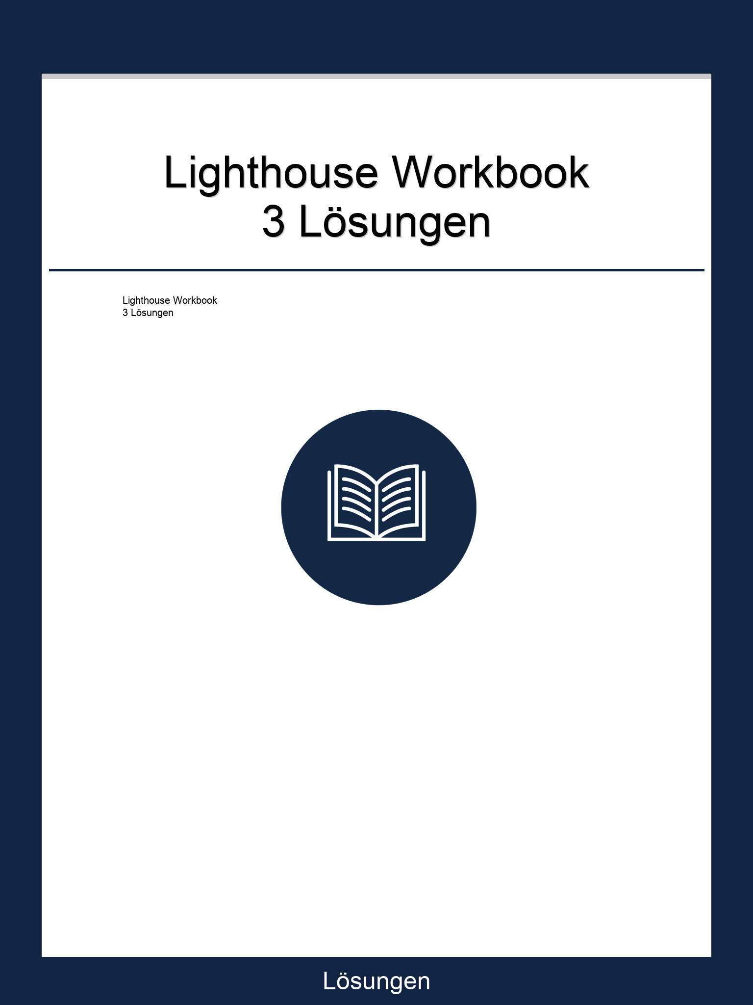 Lighthouse Workbook 3 Lösungen